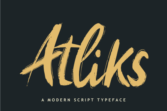 Atliks: A Bold Handwritten Font for Modern Editorial Design