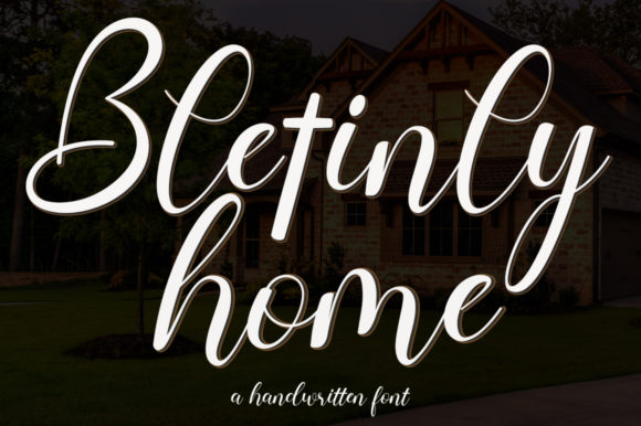 Bletinly Home Font: Elevating Web Design with Elegant Script Typography