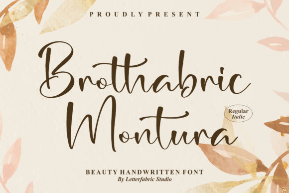 Brothabric Montura: A Stylish Handwritten Font for Modern Marketing Design