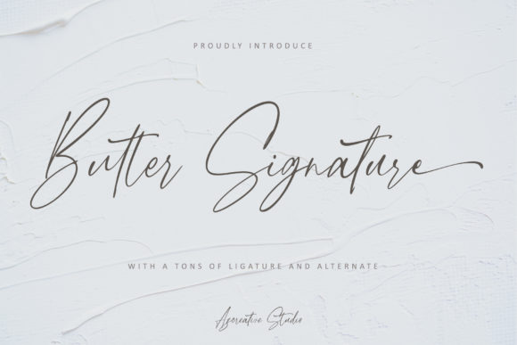 Butter Signature Font: Elevate Your Craft and Product Designs with Natural Elegance