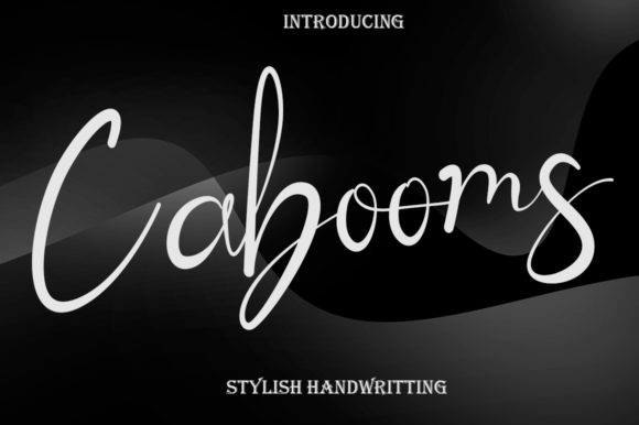 Cabooms: A Modern Handwritten Font for Makers and Creative Sellers
