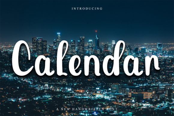 Calendar: A Playful Handwritten Font for Crafters and Makers