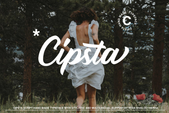 Cipsta: A Bold Handwritten Font for Retro Branding Projects