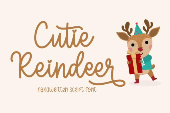 Cutie Reindeer: A Sweet Script Font for Romantic Editorial Design