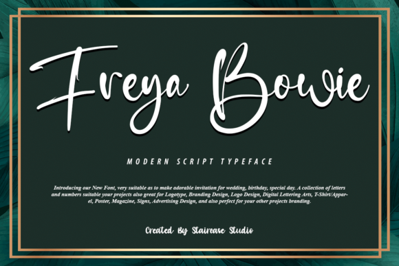 Freya Bowie: A Handwritten Font That Elevates Modern Campaign Typography