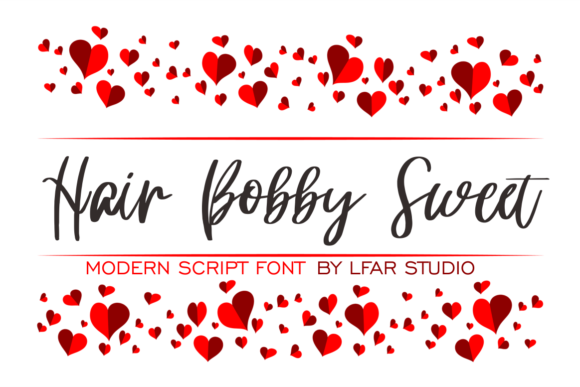 Hair Bobby Sweet: A Cheerful Script Font for Modern Marketing Designs