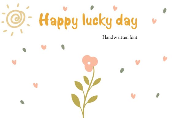 Happy Lucky Day: A Handwritten Font for Web Design