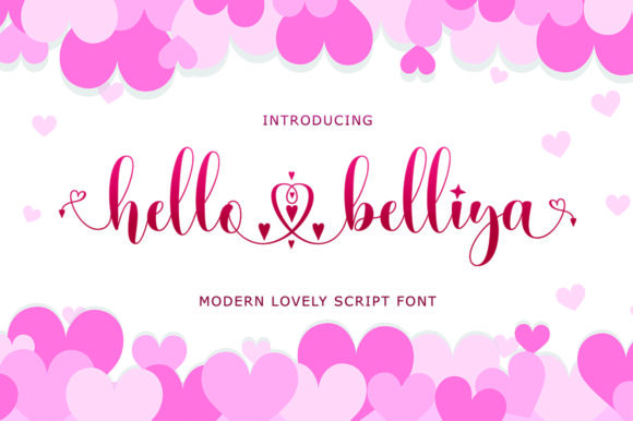 Hello Belliya: A Romantic Handwritten Font for Crafters