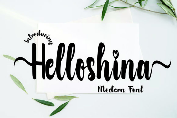 Helloshina: A Stylish Script Font for Modern Web Design