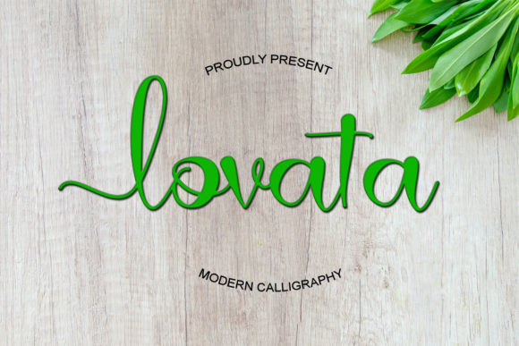 Lovata: A Classy Script Font for Crafters and Product Designers