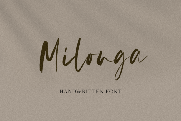Milonga: An Elegant Handwritten Font for Crafters