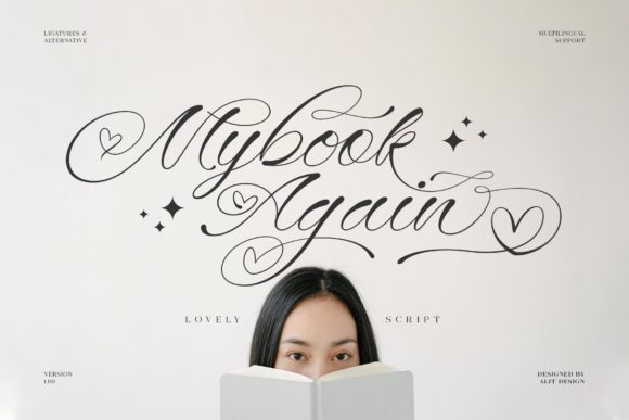 Mybook Again: A Chic Script Font for Makers and Creative Sellers