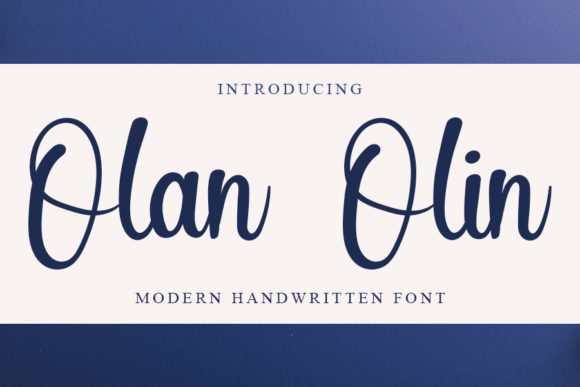Olan Olin: A Modern Handwritten Font for Web Design