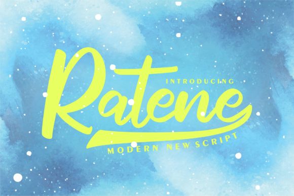 Ratene: A Sweet Handwritten Font for Editorial Design