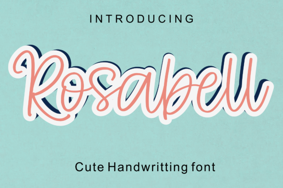 Rosabell: A Stylish Handwritten Font for Crafters and Makers