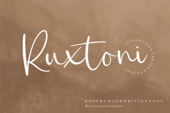 Ruxtoni: A Versatile Handwritten Font for Modern Campaigns