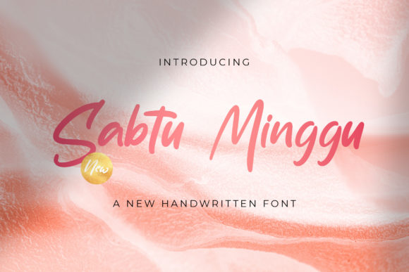 Sabtu Minggu: A Delicate Handwritten Font for Modern Branding