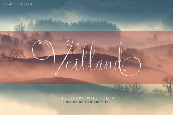 Veilland: A Flowing Script Font for Modern Web Design